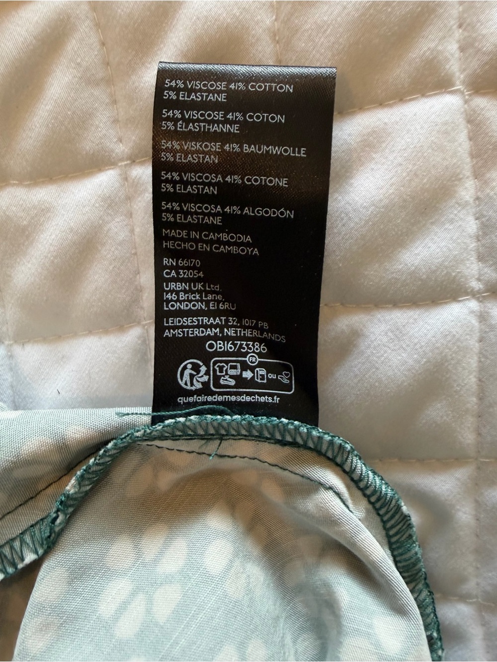 Anthropologie The Blythe Square-Neck Tiered Midi Dress Green Floral Size Large - Picture 10 of 10